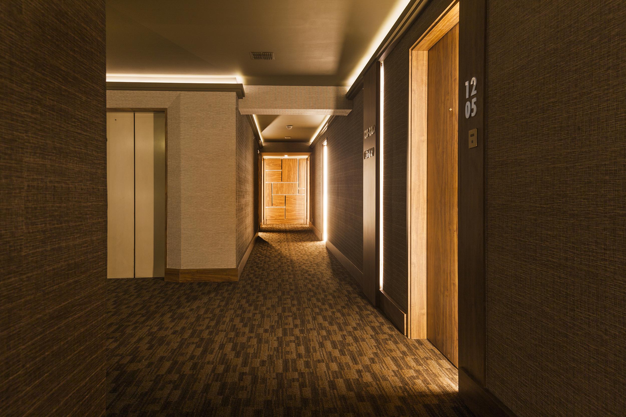 Hotel Regal Pacific Santiago Kültér fotó A corridor in a hotel